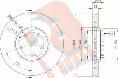 R BRAKE 78rbd25630 -  Тормозной диск